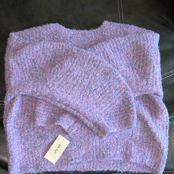 On 34th brand pullover fuzzy multishade purple sweater - Picture 2 of 6
